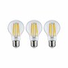 PAULMANN Eco-Line Filament 230V LED žárovka E27 3ks-sada 3x4W 3000K čirá