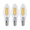 PAULMANN Eco-Line Filament 230V LED svíčka E14 3x2,5W 3000K čirá