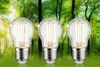 PAULMANN Eco-Line Filament 230V LED kapka E27 3ks sada 80 mm 2,5W 3000K čirá