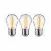 PAULMANN Eco-Line Filament 230V LED kapka E27 3ks sada 80 mm 2,5W 3000K čirá