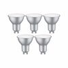 PAULMANN Standard 230V LED reflektor GU10 5ks sada 4,9W 4000K hliník