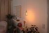 PAULMANN Kovic Glow Standard 230V LED žárovka Zyl E27 4W 1800K stmívatelné mosaz
