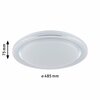 PAULMANN LED stropní svítidlo Rainbow efekt duhy RGBW 230V 38,5W chrom/bílá