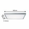 Paulmann stropní svítidlo Lunar LED Panel 27,4 W Chrom mat, hliník 706.52 P 70652