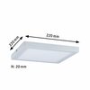 Paulmann Atria LED Panel hranaté 20W bílá mat stmívatelné 708.70 P 70870