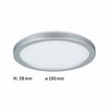 PAULMANN LED Panel Atria Shine kruhové 190mm 1340lm 3000K matný chrom