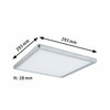 PAULMANN LED Panel Atria Shine hranaté 293x293mm 2000lm 3000K matný chrom