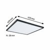 PAULMANN LED Panel 3-krokové-stmívatelné Atria Shine hranaté 420x420mm 2700lm 3000K černá