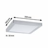 PAULMANN LED Panel Abia hranaté 300x300mm 4000K matný chrom