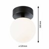 PAULMANN Selection Bathroom LED stropní svítidlo Gove IP44 3000K 230V 5W černá mat/satén
