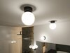 PAULMANN Selection Bathroom LED stropní svítidlo Gove IP44 3000K 230V 9W černá mat/satén