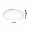 PAULMANN Selection Bathroom LED stropní svítidlo Luena IP44 3000K 230V 16,5W sklo/chrom