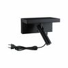 PAULMANN LED nástěnné svítidlo 3-krokové-stmívatelné Jerik USB C 3000K 230V 2,4W stmívatelné černá mat
