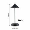 PAULMANN Mobilní stolní lampa Pellini CCT 2W černá mat