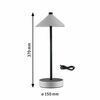 PAULMANN Mobilní stolní lampa Pellini CCT 2W černá mat/béžová