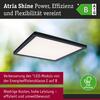 PAULMANN LED Panel Atria Shine IP44 hranaté 298x298mm 15,7W 3000 - 6500K černá