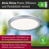 PAULMANN LED Panel Atria Shine IP44 kruhové 190mm 7,6W 3000 - 6500K matný chrom
