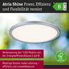 PAULMANN LED Panel Atria Shine IP44 kruhové 298mm 14,8W 3000 - 6500K matný chrom