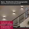 PAULMANN LED nabíjecí nástěnné svítidlo Nyora IP44 3000K 135x120mm 2x1W černá