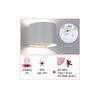 PAULMANN LED nabíjecí nástěnné svítidlo Nyora IP44 3000K 135x120mm 2x1W bílá