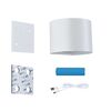 PAULMANN LED nabíjecí nástěnné svítidlo Nyora IP44 3000K 135x120mm 2x1W bílá