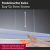 PAULMANN LED závěsné svítidlo Raiko RGBW+ stmívatelné / 19W / 6W stříbrná mat