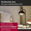 PAULMANN Stolní lampa Juna E14 max. 20W černá mat, šampaň kov