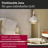 PAULMANN Stolní lampa Juna E14 max. 20W bílá mat, šampaň kov