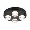 PAULMANN Selection Bathroom stropní svítidlo Kame IP44 3000K 230V 4x4,2W černá