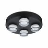 PAULMANN Selection Bathroom stropní svítidlo Kame IP44 3000K 230V 4x4,2W černá