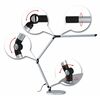 PAULMANN LED stolní lampa na psací stůl 3-krokové-stmívatelné flexibilní rameno CCT 9,5W stříbrná mat