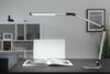 PAULMANN LED stolní lampa na psací stůl 3-krokové-stmívatelné flexibilní rameno CCT 9,5W stříbrná mat