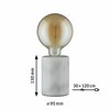 Paulmann stolní lampa Neordic Nordin 1-ramenné bílá/mramor 796.01 P 79601
