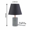 Paulmann stolní lampa Neordic Tem 1-ramenné látkový širm bílá/měď/beton 796.22 P 79622