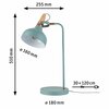 Paulmann stolní lampa Neordic Juna 1-ramenné světlezelená/měď/dřevo 796.51 P 79651