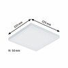 PAULMANN LED Panel Velora 3-krokové-stmívatelné 225x225mm 12W 3.000K 798.20