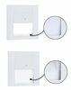 PAULMANN LED vestavné svítidlo do zdi Tsaro hranaté 80x36mm PIR 1W 230V 2700K bílá mat