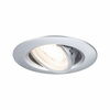 PAULMANN Vestavné svítidlo 10ks-sada výklopné kruhové 90mm 30° GU10 max. 10x10W 230V matný chrom
