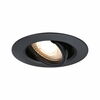 PAULMANN Vestavné svítidlo 10ks-sada výklopné kruhové 90mm 30° GU10 max. 10x10W 230V černá