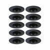 PAULMANN Vestavné svítidlo 10ks-sada nevýklopné kruhové 90mm GU10 max. 10x10W 230V černá
