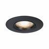 PAULMANN Vestavné svítidlo 10ks-sada nevýklopné kruhové 90mm GU10 max. 10x10W 230V černá