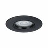 PAULMANN Vestavné svítidlo 10ks-sada nevýklopné kruhové 90mm GU10 max. 10x10W 230V černá
