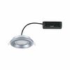 PAULMANN LED vestavné svítidlo Sormus samostatné svítidlo IP65 kruhové 100mm 4,8W / 1,5W / 230V 3000K matný chrom