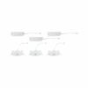 PAULMANN LED vestavné svítidlo White Select Aumus 3ks sada kruhové 105mm 90° 3x5W 230V stmívatelné 2700 - 6500K bílá