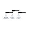 PAULMANN LED vestavné svítidlo Nova GU10 Flat výklopné 3x4,9W 230V 2700K chrom