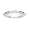 PAULMANN LED vestavné svítidlo Nova GU10 Flat nevýklopné IP44 3x4,9W 230V 2700K hliník broušený