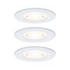 PAULMANN LED vestavné svítidlo 3-krokové-stmívatelné Nova GU10 Flat nevýklopné IP44 3x4,9W 230V stmívatelné 2700K bílá mat