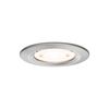PAULMANN LED vestavné svítidlo 3-krokové-stmívatelné Nova GU10 Flat nevýklopné IP44 3x4,9W 230V stmívatelné 2700K kov kartáčovaný