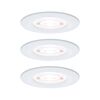 PAULMANN LED vestavné svítidlo Nova GU10 Flat nevýklopné IP44 3x4,9W 230V 4000K bílá mat