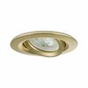 PAULMANN Vestavné svítidlo Nova Plus IP65 kruhové 93mm 30° GU5,3 / GU10 max. 35W 230/12V zlatá mat
